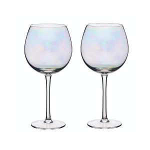 [바크래프트] 레인보우퍼 진글라스 500ml (2p) BarCraft Lustre Glassware, Gin Glasses, Set of Two, 500ml, Gift Boxed